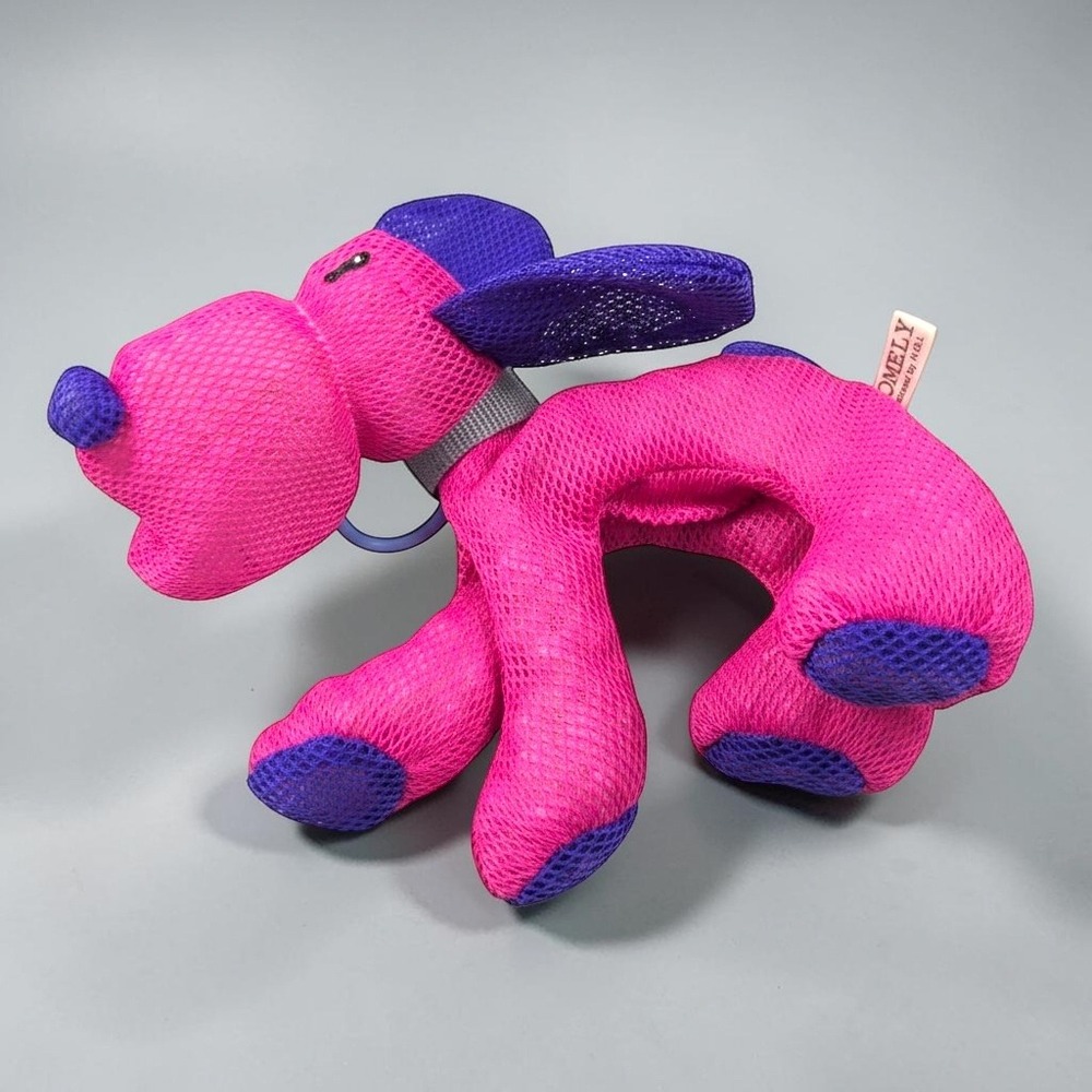 2000s‎ Vintage NDI Pomely Mesh Dog Bath Toy Pink Purple Quick Dry Puppy VTG Rare